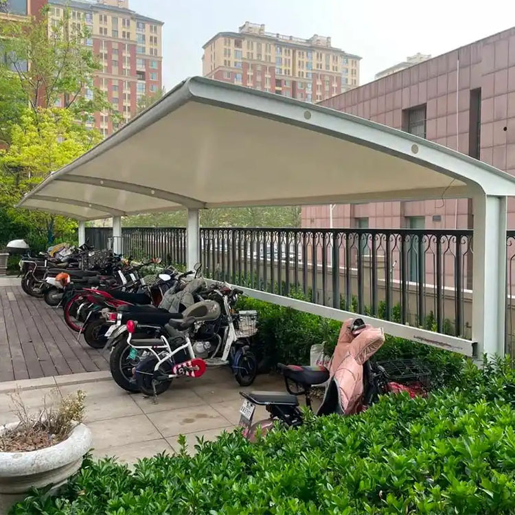 包头膜结构电动车棚